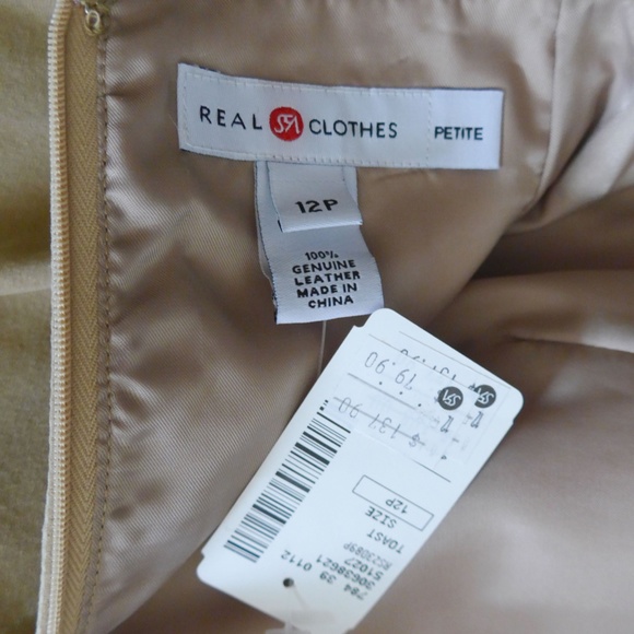 Vintage Real Clothes Women 12P (Fits like P4-6) Leather Shacket and Skirt Set - Picture 14 of 16